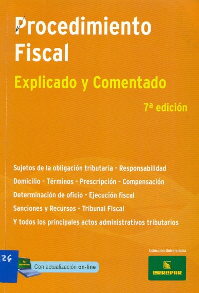 Procedimiento Fiscal Explicado Y Comentado Consejo Profesional De